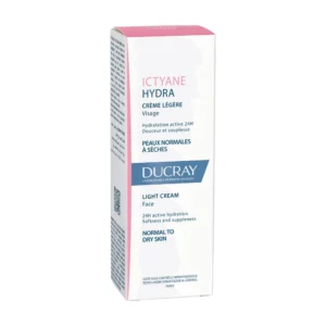 Ducray — Crème légère Visage — Crème hydratante visage peau sèche — Ictyane Hydra – Image 1