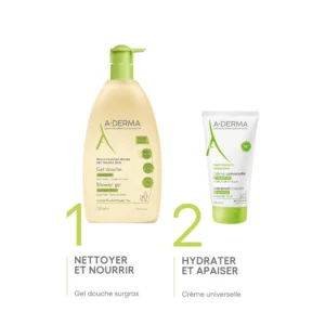 A-DERMA — LES INDISPENSABLES GEL DOUCHE SURGRAS — Gel douche nourrissant A-Derma — LES INDISPENSABLES – Image 2