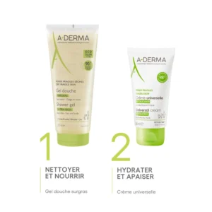 A-DERMA — LES INDISPENSABLES GEL DOUCHE SURGRAS — Gel douche nourrissant A-Derma — LES INDISPENSABLES – Image 3