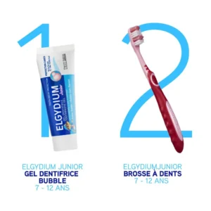 ELGYDIUM Junior Bubble 7/12 ans - dentifrice enfant – Image 3