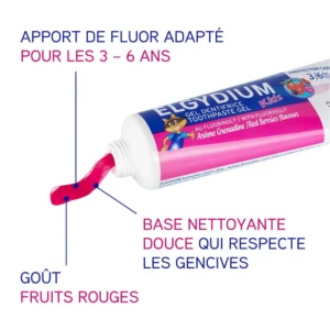 ELGYDIUM Kids Grenadine 3/6 ans - dentifrice enfant – Image 3