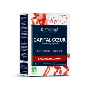 DIETAROMA CAPITAL CŒUR (Ail, Olivier, Aubépine) 60 gélules – Image 1