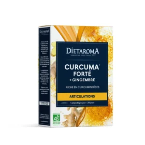 DIETAROMA curcuma + gingembre bio 20 ampoules – Image 1