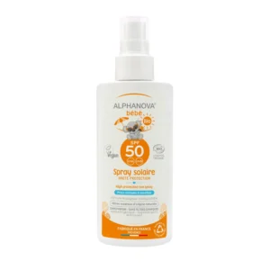 ALPHANOVA Spray solaire bébé Hypoallergénique 125g – Image 1