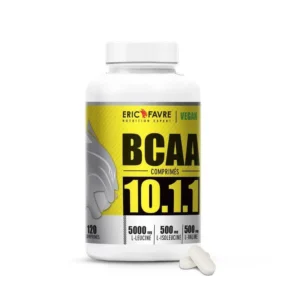 Eric Favre sport - BCAA 10.1.1 Vegan - Acides aminés essentiels - Supplément musculaire 120 comprimés – Image 1