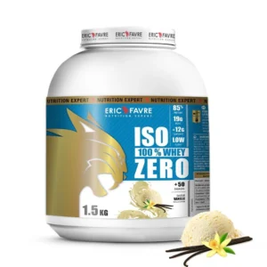 Eric Favre Iso Zero 100% Whey Protéine Vanille 1,5kg – Image 1