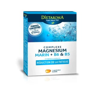 DIETAROMA Complexe Magnésium marin + B6 & B5 60 capsules – Image 1
