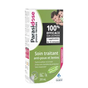 PARASIDOSE SOIN TRAITANT ANTI POUX (A PARTIR DE 3 ANS)+1 PEIGNE OFFERT 100ML – Image 1