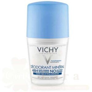 VICHY DÉODORANT MINÉRAL PEAU SENSIBLE 48H SANS SELS D’ALUMINIUM 50ML – Image 1