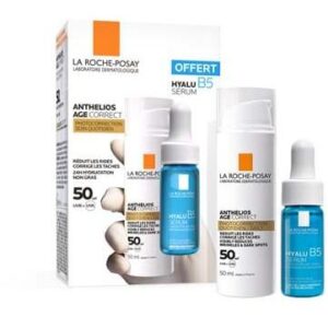 La Roche-Posay Coffret Anthelios Age Correct SPF50+ & Hyalu B5 Sérum 10ml – Image 1
