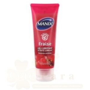MANIX GEL LUBRIFIANT FRAISE 80ML – Image 1