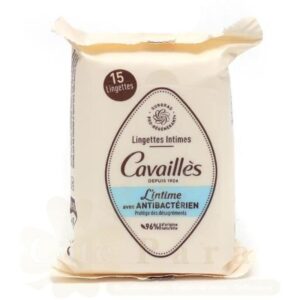 ROGE CAVAILLES LINGETTES INTIMES AVEC ANTI BACTERIEN 15 UNITES – Image 1