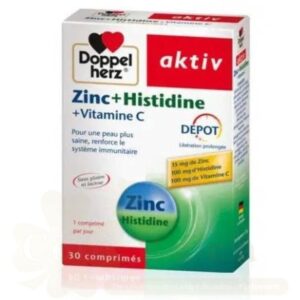 DOPPEL HERZ AKTIV ZINC+HISTIDINE 30 COMPRIMES – Image 1