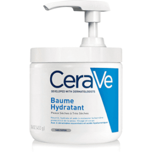 CERAVE BAUME HYDRATANT AVEC POMPE PEAU SÈCHE À TRÈS SÈCHE 454G – Image 1