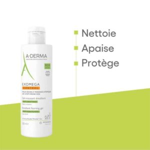 ADERMA EXOMEGA CONTROL GEL MOUSSANT EMOLLIENT ANTI GRATTAGE 500 ML – Image 3