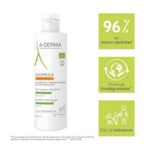 ADERMA EXOMEGA CONTROL GEL MOUSSANT EMOLLIENT ANTI GRATTAGE 500 ML – Image 4