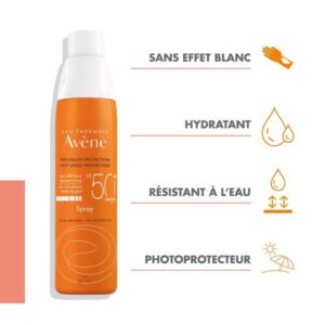 AVENE SOLAIRE EAU THERMAL SPRAY SPF50+ 200 ML – Image 3