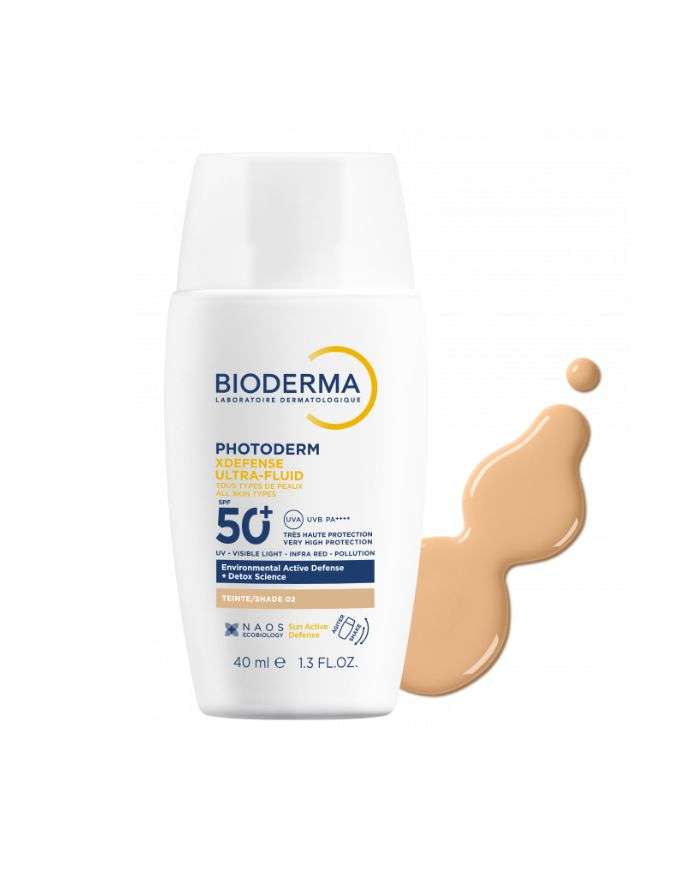 BIODERMA PHOTODERM XDEFENSE ULTRA FLUID SPF 50+ TEINTE 02 40 ML