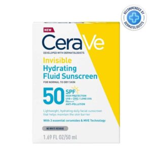 CERAVE ECRAN SOLAIRE SPF 50 FLUIDE INVISIBLE HYDRANTANT 50 ML – Image 10