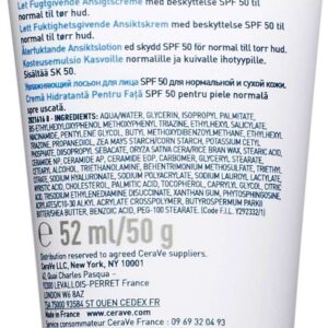 CERAVE CREME HYDRATANTE VISAGE SPF 50 52 ML – Image 3