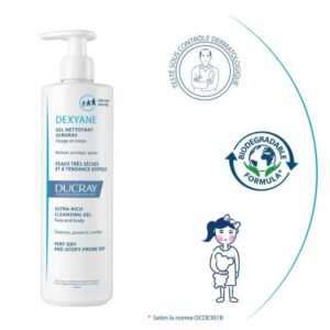 DUCRAY DEXYANE GEL NETTOYANT SURGRAS 400 ML – Image 3