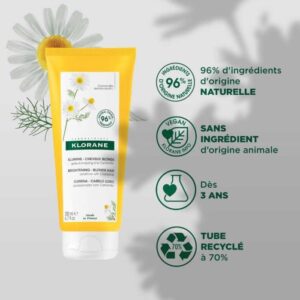 KLORANE BAUME APRES SHAMPOING A LA CAMOMILLE 200 ML – Image 3
