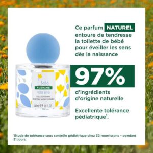 KLORANE BEBE PETIT BRIN EAU PARFUMEE 50 ML – Image 3