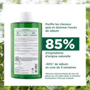 KLORANE ORTIE SHAMPOOING SEBOREDUCTEUR 400 ML – Image 3