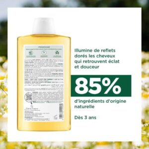 KLORANE SHAMPOOING A LA CAMOMILLE REFLETS BLONDS 200 ML – Image 3