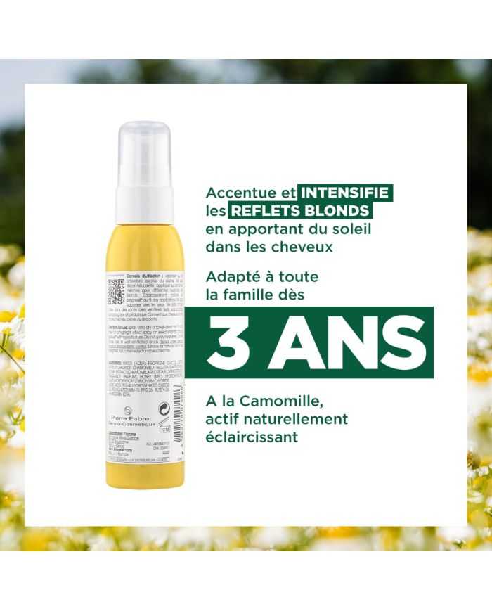 KLORANE SPRAY A LA CAMOMILLE ILLUMINE CHEVEUX BLONDS 100 ML