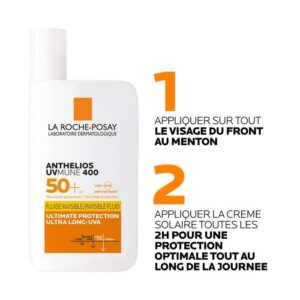 LA ROCHE POSAY ANTHELIOS UVMUNE 400 FLUIDE SOLAIRE INVISIBLE SPF 50+ 50 ML – Image 8