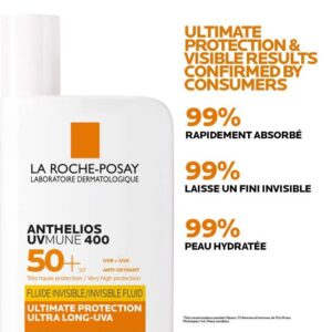 LA ROCHE POSAY ANTHELIOS UVMUNE 400 FLUIDE SOLAIRE INVISIBLE SPF 50+ 50 ML – Image 9