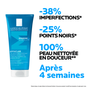 LA ROCHE POSAY EFFACLAR GEL MOUSSANT PURIFIANT EQUILIBRE LE PH DE LA PEAU 200 ML – Image 4
