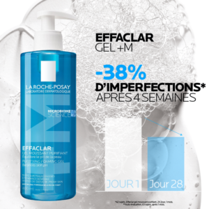 LA ROCHE POSAY EFFACLAR GEL MOUSSANT PURIFIANT PEAUX SENSIBLES GRASSES 400 ML – Image 8