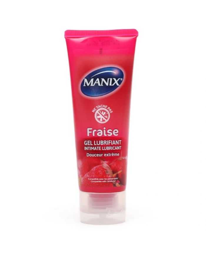 MANIX GEL LUBRIFIANT DOUCEUR EXTREME A LA FRAISE 80 ML