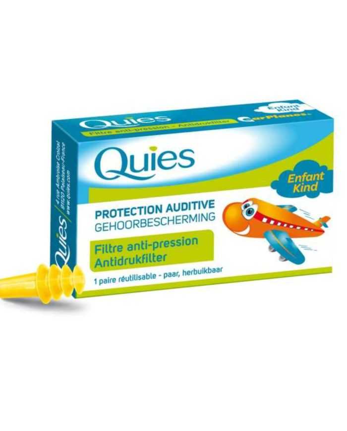 QUIES PROTECTION AUDITIVE Filtre Anti-Pression Avion Enfant