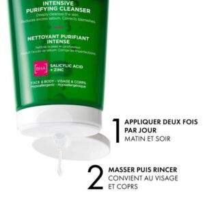 VICHY NORMADERM GEL PURIFIANT INTENSE PEAU GRASSE ET ACNEIQUE 400 ML – Image 6